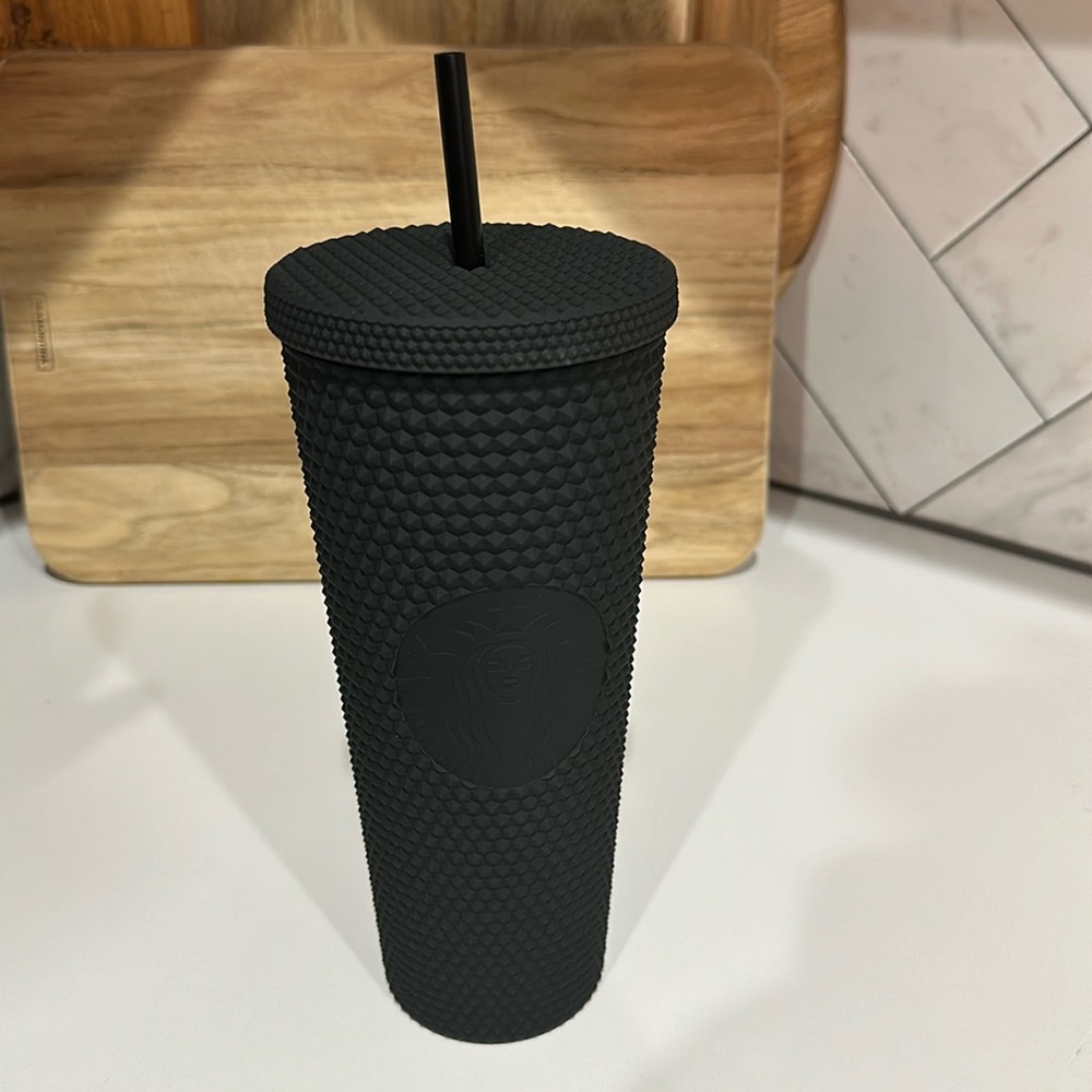 Black geometric Starbucks X 50th Anniversary WDW Tumbler cup